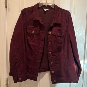 Westport jacket, cranberry color